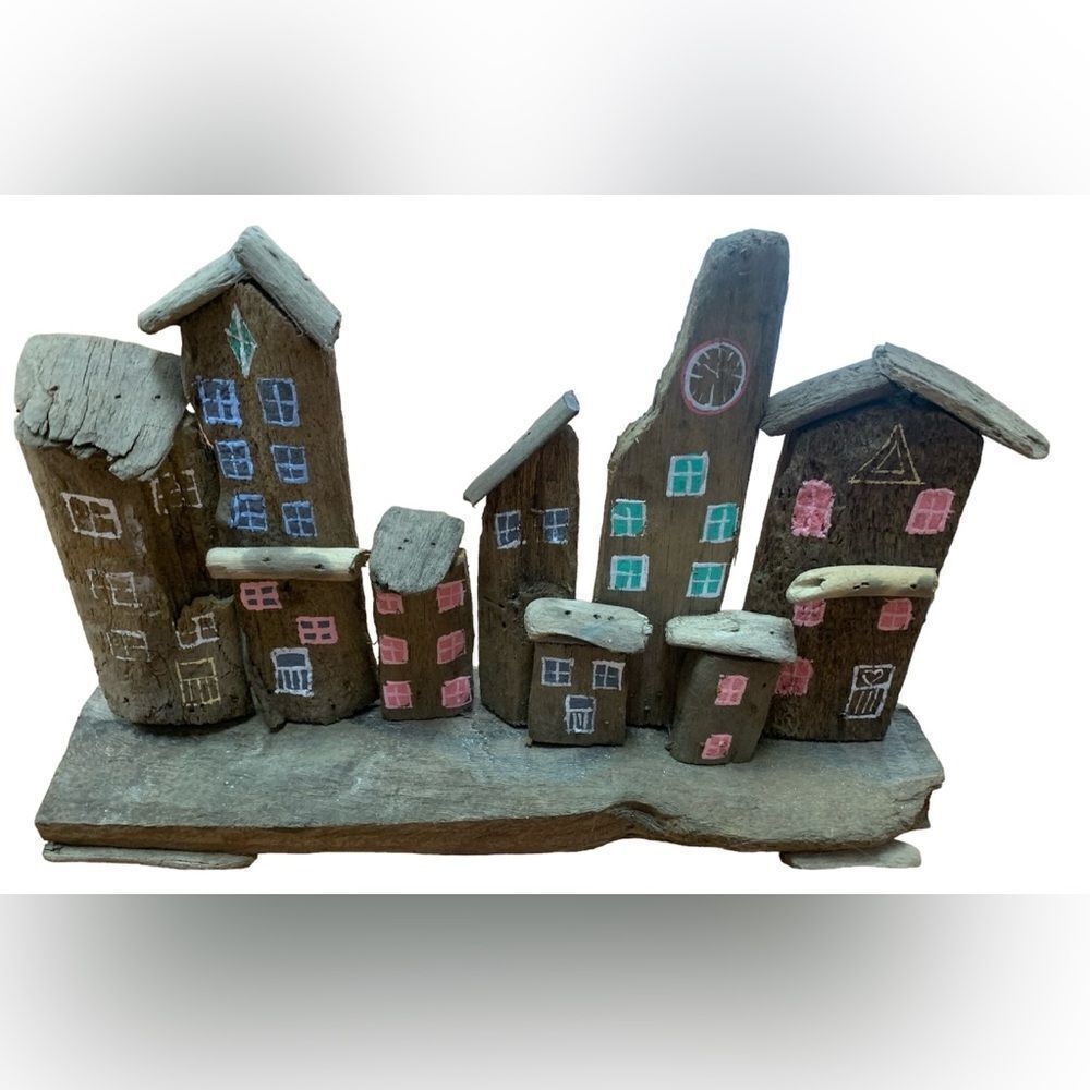 Driftwood house decorative display